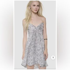 Zimmermann Monochrome Snake Print Mini Dress